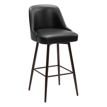 KEPPEL SWIVEL BARSTOOL BLACK & BRONZE