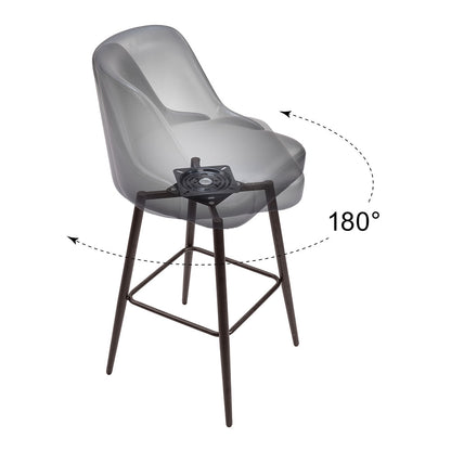 KEPPEL SWIVEL BARSTOOL BLACK & BRONZE