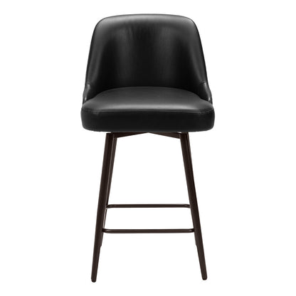KEPPEL SWIVEL COUNTER STOOL BLACK & BRONZE