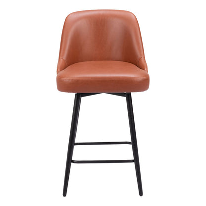 KEPPEL SWIVEL COUNTER STOOL BROWN