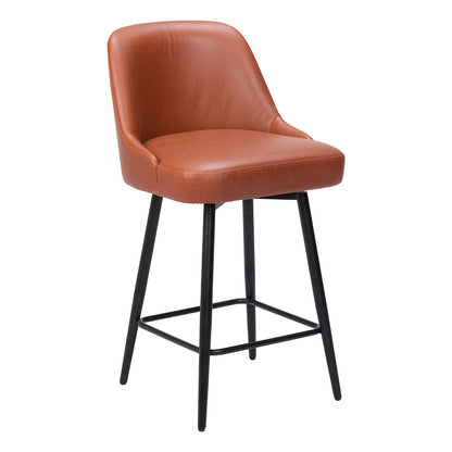 KEPPEL SWIVEL COUNTER STOOL BROWN