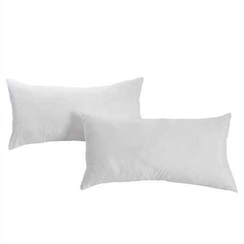 King Plush Polyester Bed Pillows with Pillowcases – Set of 2