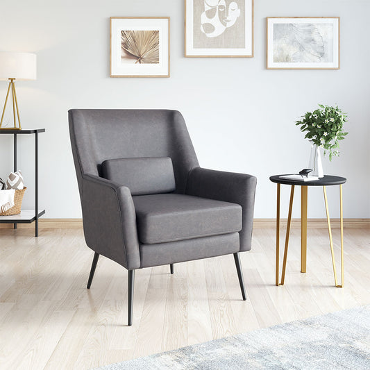 ONTARIO ACCENT CHAIR VINTAGE BLACK