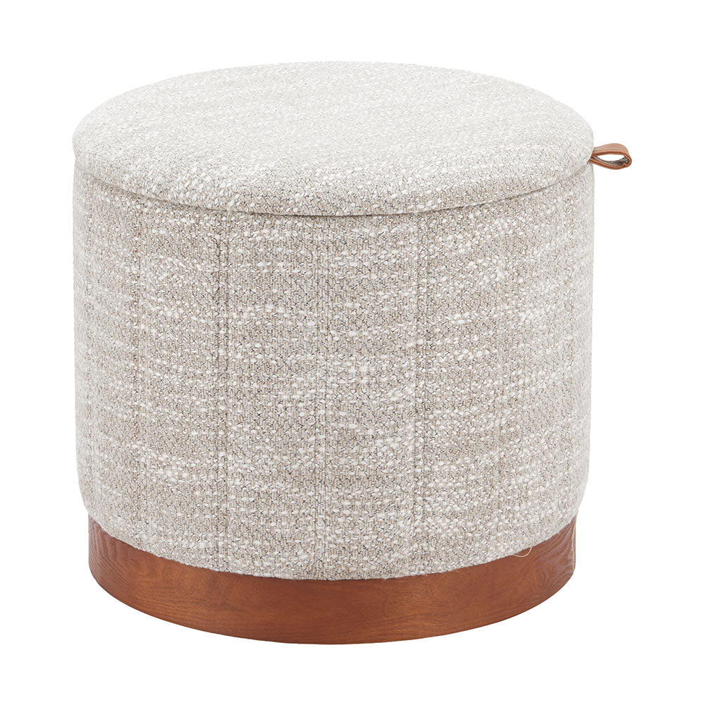 FIJE STORAGE OTTOMAN GRAY