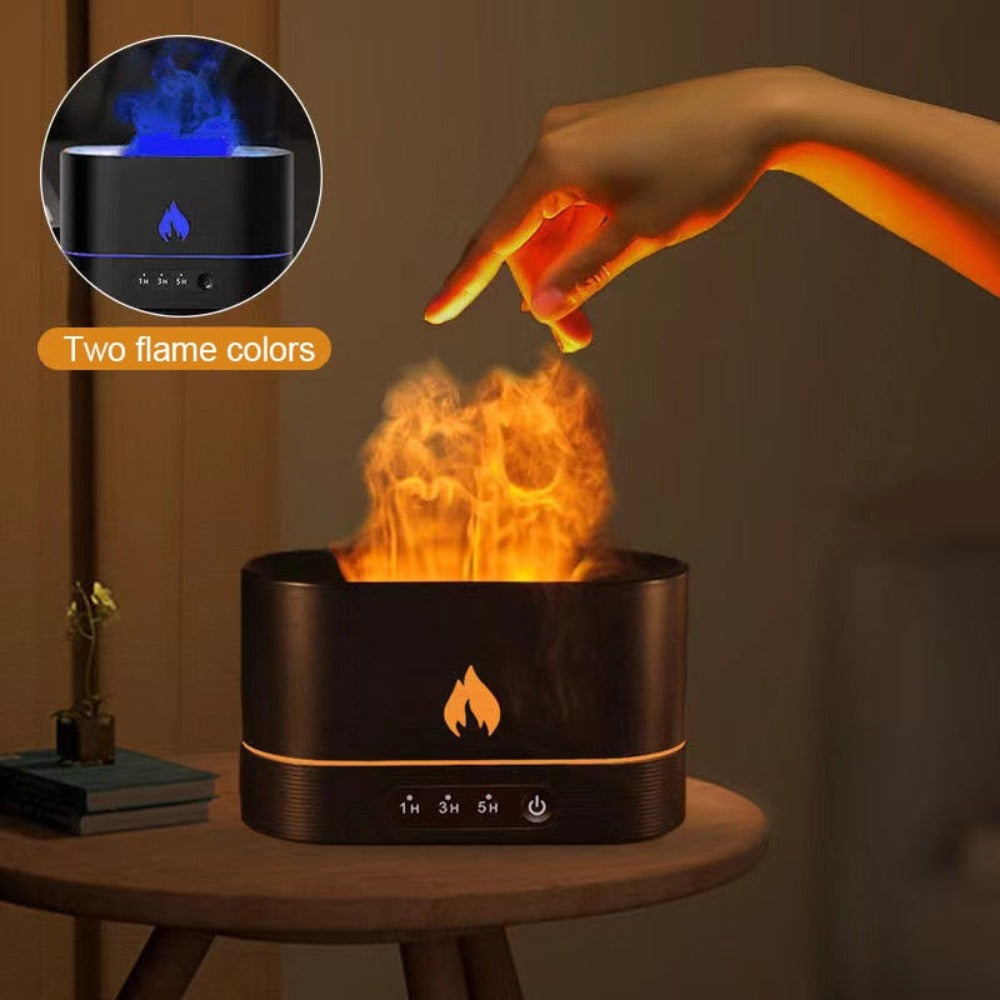 Ember & Mist | Flame-Effect Ultrasonic Aromatherapy Diffuser