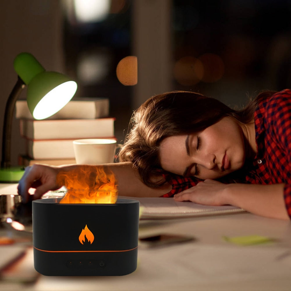 Ember & Mist | Flame-Effect Ultrasonic Aromatherapy Diffuser