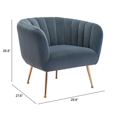 DECO ACCENT CHAIR GRAY