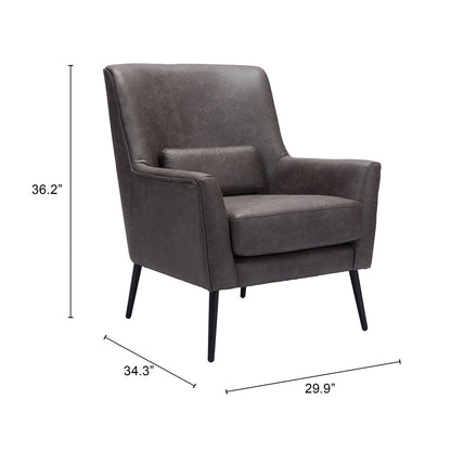 ONTARIO ACCENT CHAIR VINTAGE BLACK