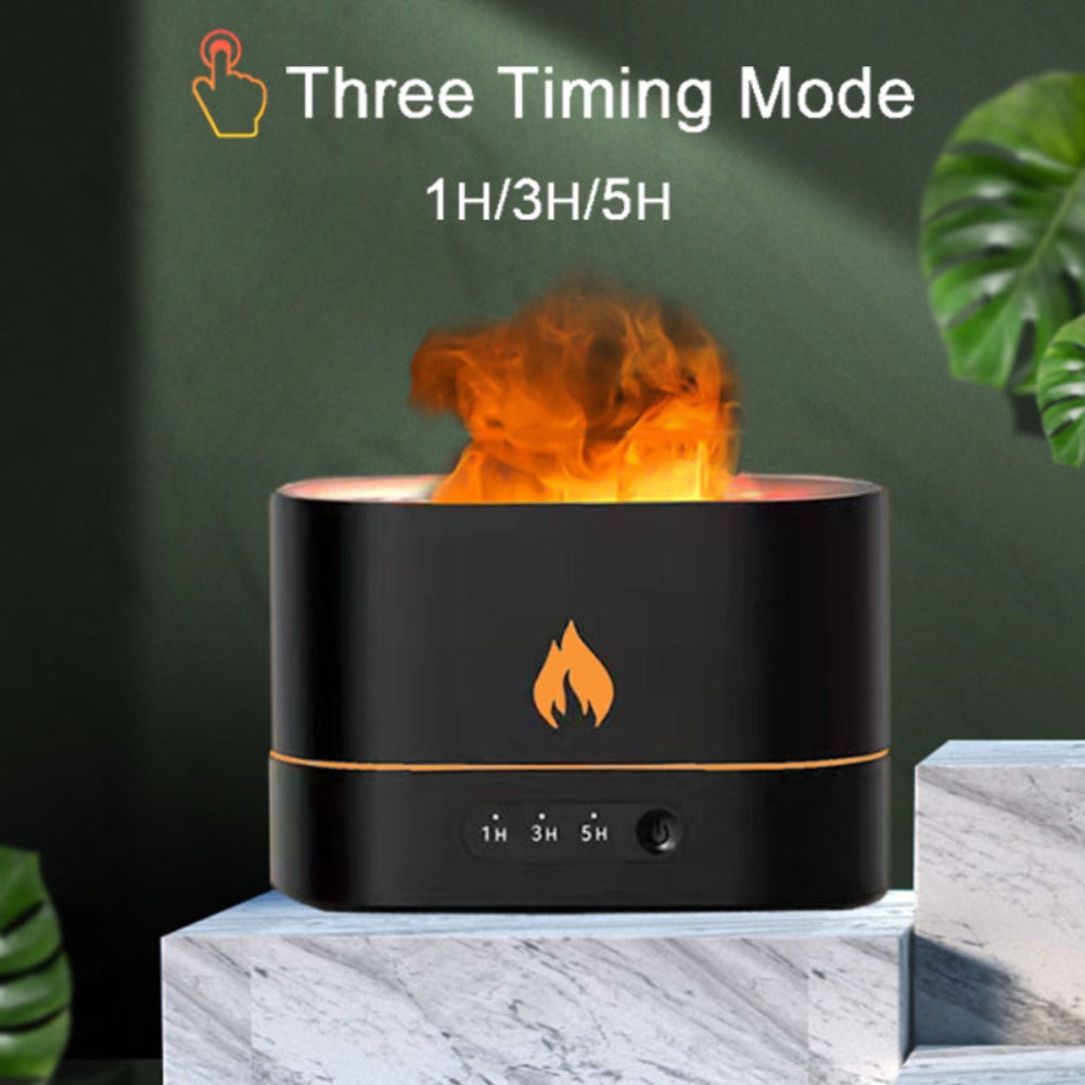 Ember & Mist | Flame-Effect Ultrasonic Aromatherapy Diffuser