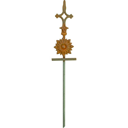 SPEARED ROSETTE GARDEN HOSE STAKE GUIDES