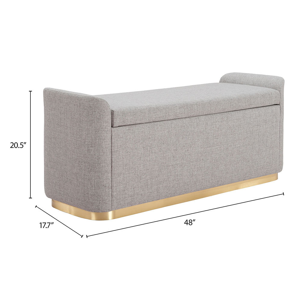 DOBO STORAGE BENCH GRAY