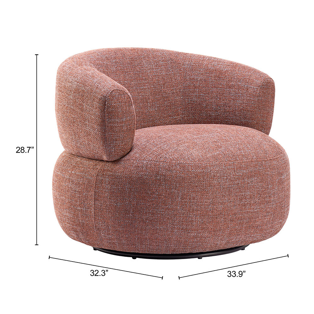 CARAM SWIVEL CHAIR BROWN