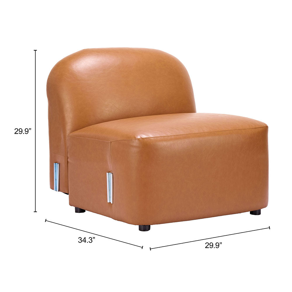 CLEO MIDDLE CHAIR BROWN