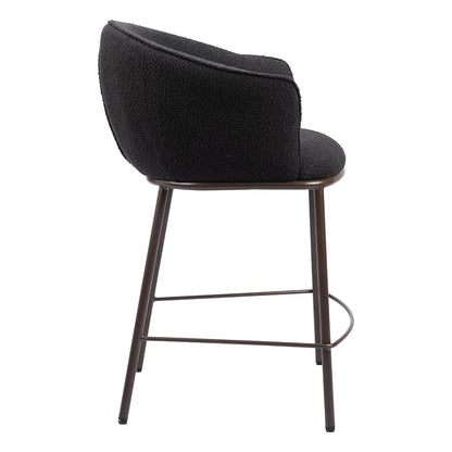 ESSEN COUNTER STOOL BLACK & BRONZE