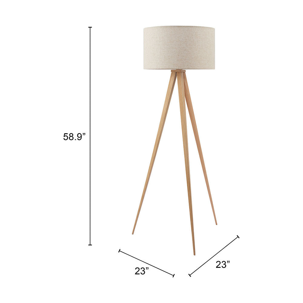 IMPERIAL FLOOR LAMP BEIGE & NATURAL