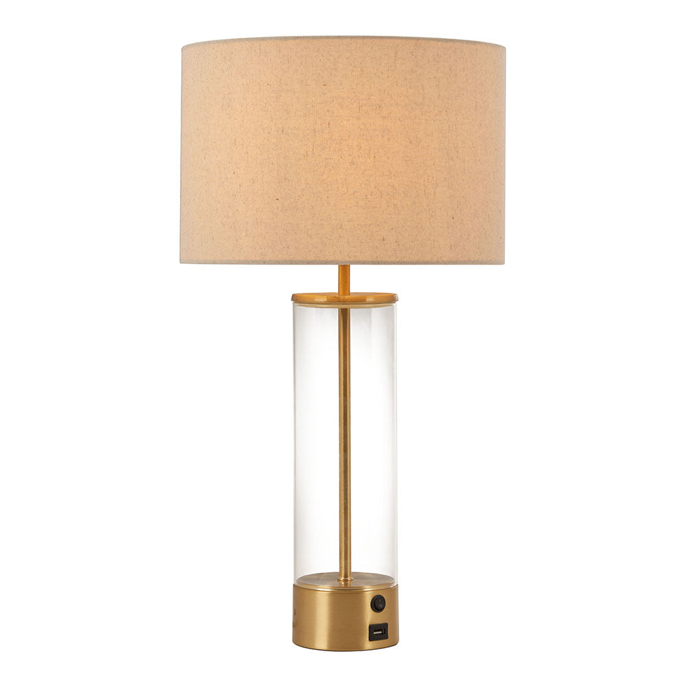 BOREAL TABLE LAMP BEIGE & GOLD