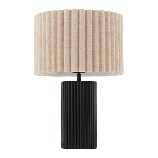 AURORA TABLE LAMP BEIGE & BLACK