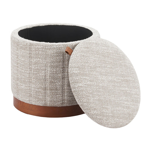 FIJE STORAGE OTTOMAN GRAY