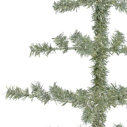 VINTAGE SILVER TINSEL TWIG TREE