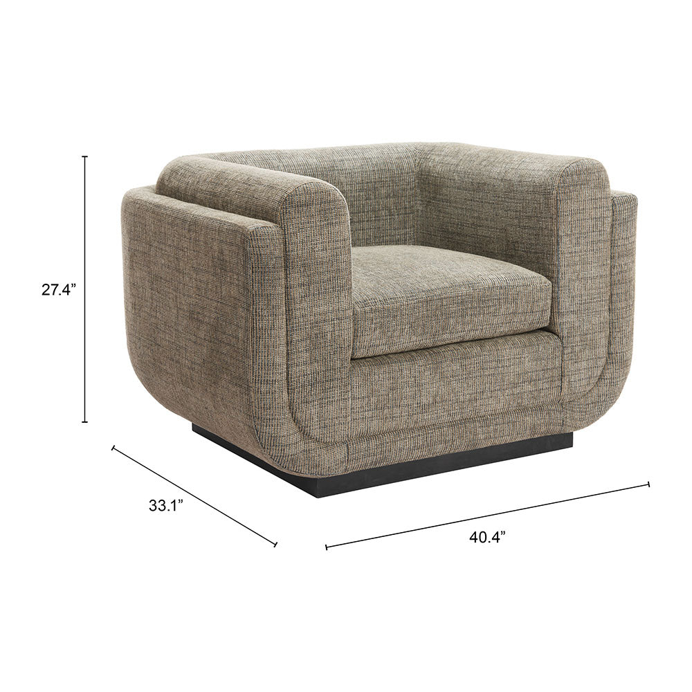 SERENEU ACCENT CHAIR GREEN TWEED