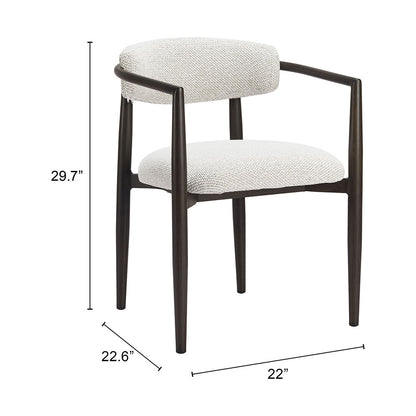 MIDORI DINING CHAIR WHITE