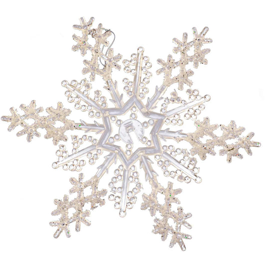 ACRYLIC GLITTER SNOWFLAKE
