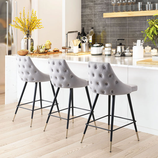 PICCOLO COUNTER STOOL GRAY