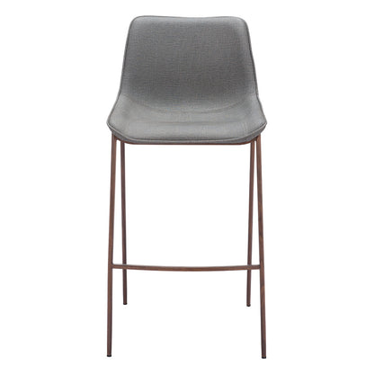 MAGNUS BARSTOOL SLATE GRAY & WALNUT