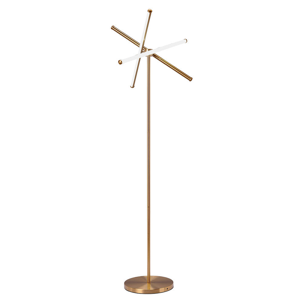 GARZA FLOOR LAMP BRASS