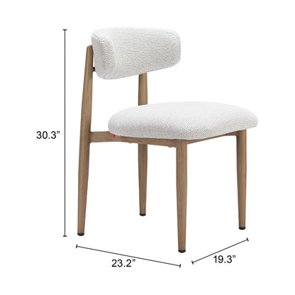 BEGE DINING CHAIR WHITE