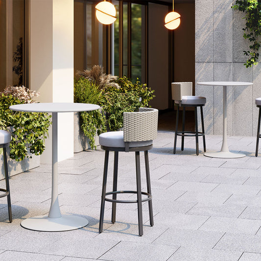 SOLEIL BAR TABLE WHITE