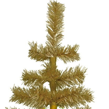 ANTIQUE GOLD TINSEL CHRISTMAS TREE