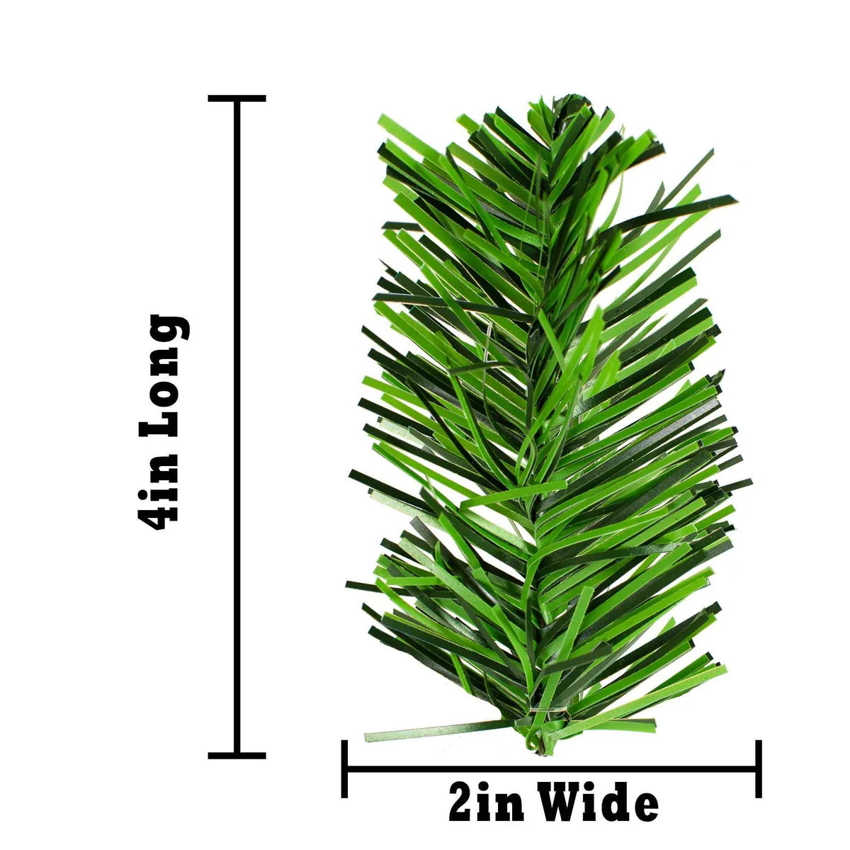 ARTIFICIAL ALPINE GREEN PINE NEEDLE BRUSH - 1 LB BAG (150+ PIECES)