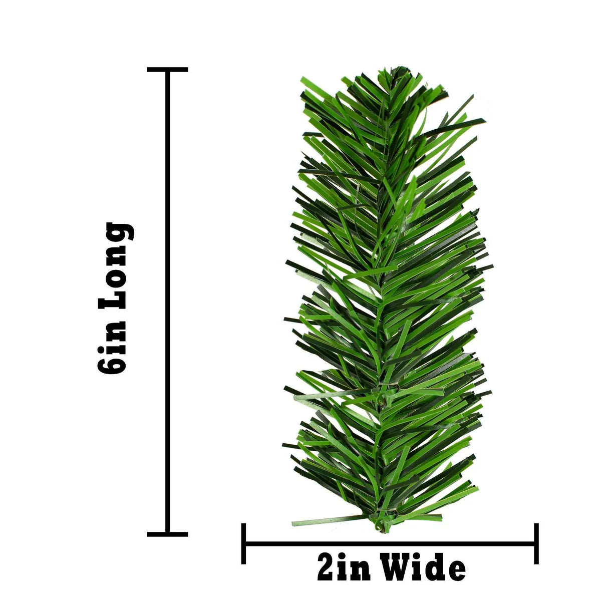 ARTIFICIAL ALPINE GREEN PINE NEEDLE BRUSH - 1 LB BAG (150+ PIECES)
