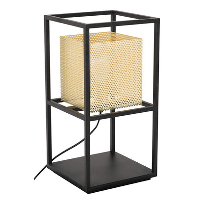 YVES TABLE LAMP GOLD & BLACK