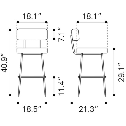 BLANCA BARSTOOL IVORY