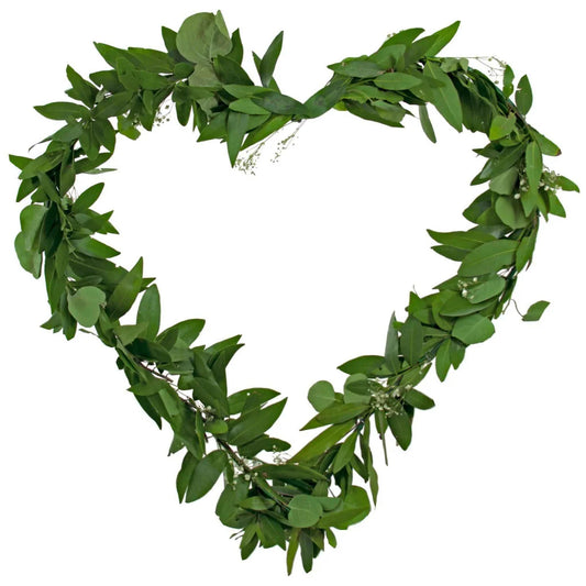 BAY LEAF HANGING HEART WREATH