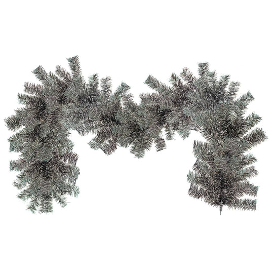 BLACK & SILVER CHRISTMAS GARLAND
