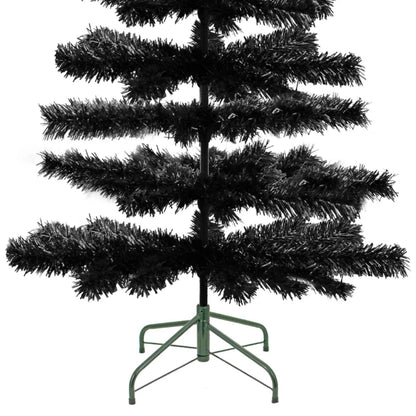 BLACK TINSEL CHRISTMAS TREE