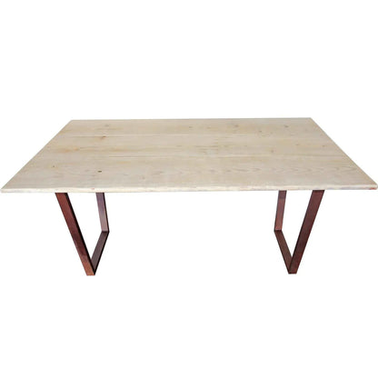 BLEACHED REDWOOD DINING TABLE