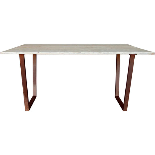 BLEACHED REDWOOD DINING TABLE
