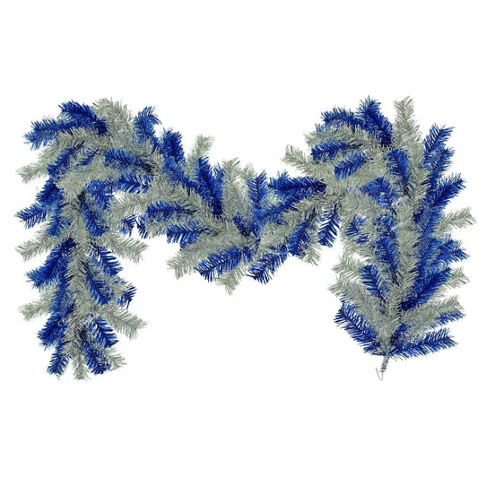 BLUE & SILVER CHRISTMAS GARLAND
