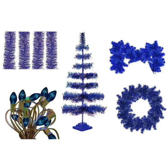BLUE CHRISTMAS DECORATION BUNDLE KIT