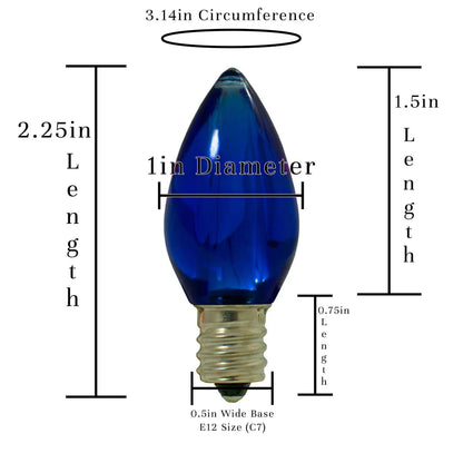 BLUE LED LIGHT BULBS