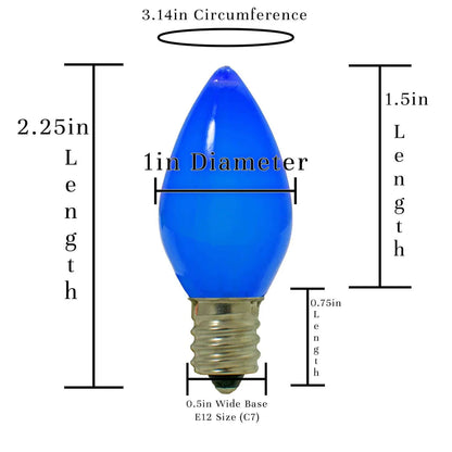 BLUE SOLID LED LIGHT BULBS