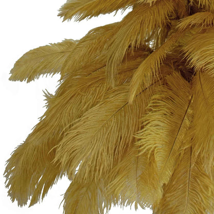 BROWN OSTRICH FEATHER CHRISTMAS TREE