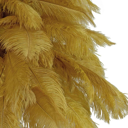 BROWN OSTRICH FEATHER CHRISTMAS TREE