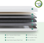 8-Inch Medium-Firm Memory Foam Mattress with Breathable Cooling Cover