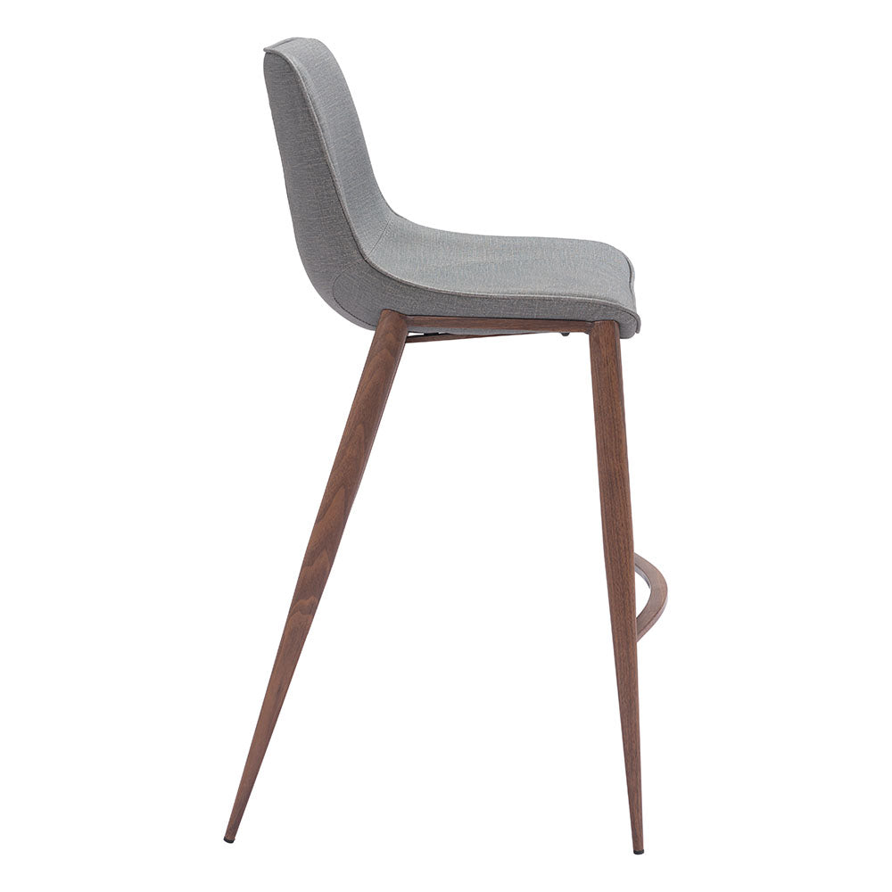 MAGNUS BARSTOOL SLATE GRAY & WALNUT