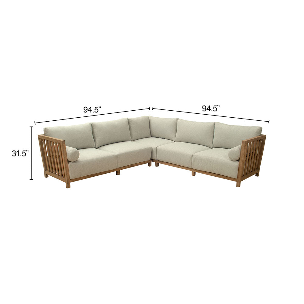 TERAS SECTIONAL GRAY